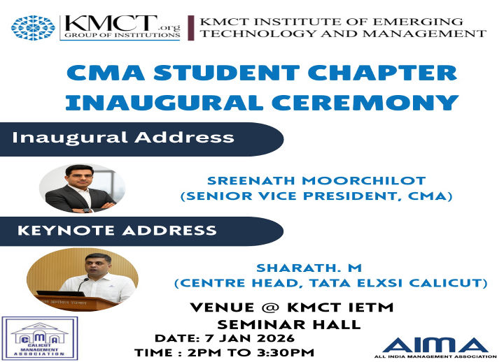 CMA Student Chapter Inaugural Ceremony